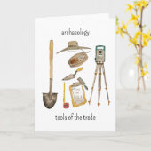 Archaeology Tools Card Karte (Gelbe Blume)