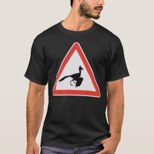 Archaeopteryx Bird Dinosaur Road Sign Paleontology T-Shirt