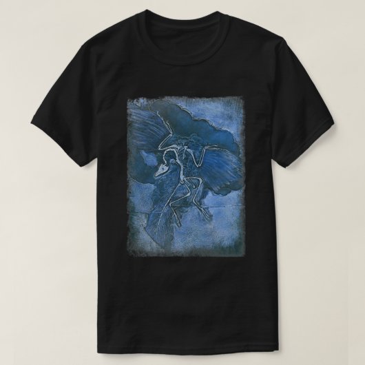 Archaeopteryx in blau T-Shirt (Design vorne)