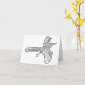 Archaeopteryx Karte (Gelbe Blume)