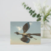 Archaeopteryx-Vögel Dinosaurier fliegen - 3D-Darst Postkarte (Stehend Vorderseite)