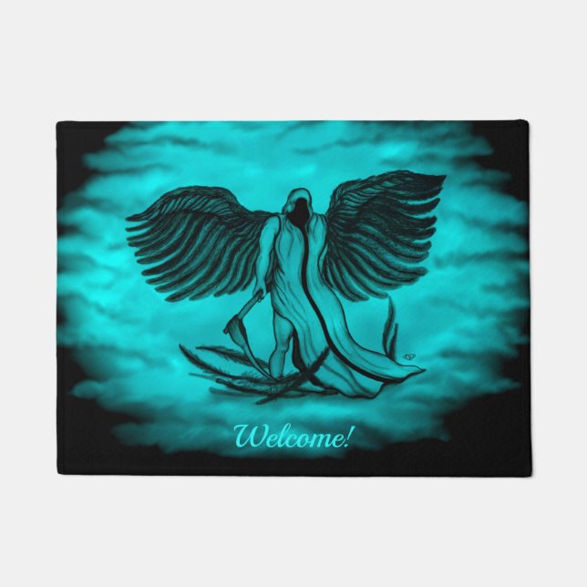 Archangel , Angel Uriel Fußmatte (Vorderseite)