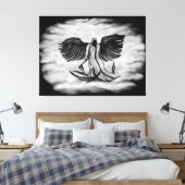 Archangel , Angel Uriel Leinwanddruck (Insitu (Schlafzimmer))