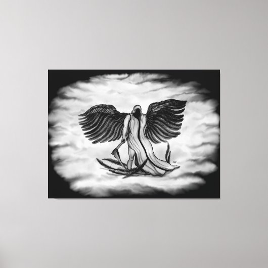 Archangel , Angel Uriel Leinwanddruck (Vorderseite)