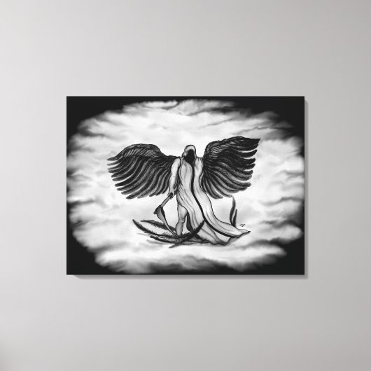 Archangel , Angel Uriel Leinwanddruck (Vorderseite)