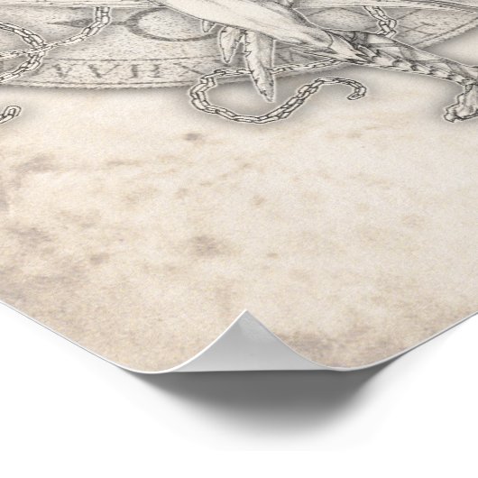 Archangel Camael Print Poster (Ecke)