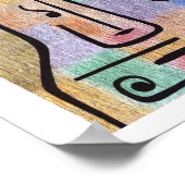 Archangel Expressionist Abstrakt Paul Klee Poster (Ecke)