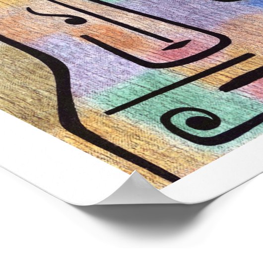 Archangel Expressionist Abstrakt Paul Klee Poster (Ecke)