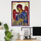 Archangel Gabriel Byzantine Christliche Kunst Poster (Heimbüro)