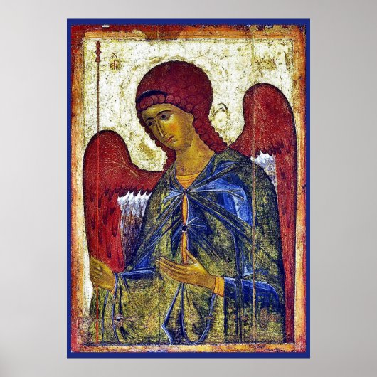 Archangel Gabriel Byzantine Christliche Kunst Poster (Vorne)