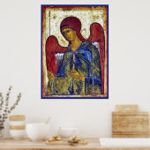 Archangel Gabriel Byzantine Christliche Kunst Poster (Küche)