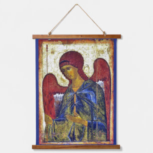 Archangel Gabriel Byzantine Christliche Kunst Wandteppich Mit Holzrahmen