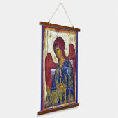 Archangel Gabriel Byzantine Christliche Kunst Wandteppich Mit Holzrahmen (Gewinkelt)