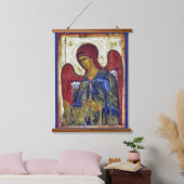 Archangel Gabriel Byzantine Christliche Kunst Wandteppich Mit Holzrahmen (Schlafzimmer)