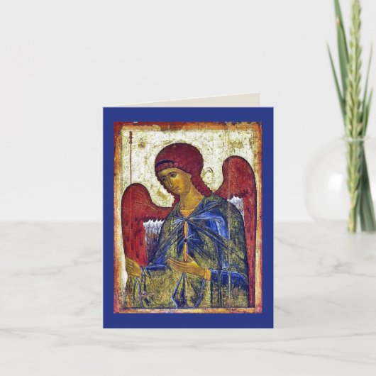 Archangel Gabriel Byzantinische Christliche Kunst Karte (Vorderseite)