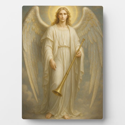 Archangel Gabriel - göttlicher Gesandter des Licht Fotoplatte (Vorderseite)