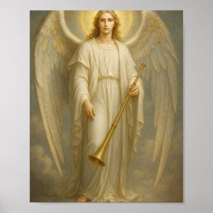 Archangel Gabriel - göttlicher Gesandter des Licht Poster