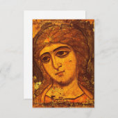 Archangel Gabriel Old Russian Angel Icon Byzantine Dankeskarte (Vorne/Hinten)