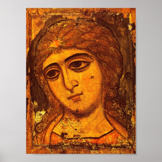 Archangel Gabriel Old Russian Angel Icon Byzantine Poster (Vorne)