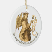 Archangel Gabriel Personalisiert Art Christmas Keramik Ornament (Rechts)
