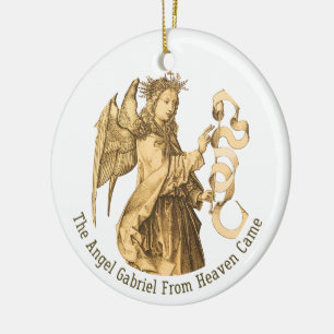 Archangel Gabriel Personalisiert Art Christmas Keramik Ornament