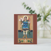 Archangel Gabriel Prayer Card Postkarte (Stehend Vorderseite)