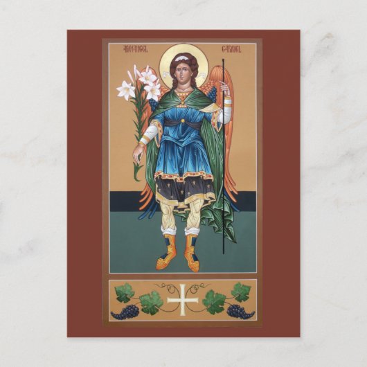Archangel Gabriel Prayer Card Postkarte (Vorderseite)