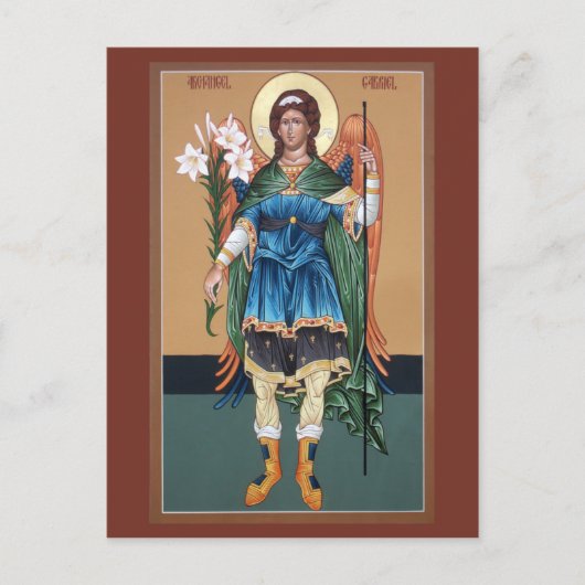 Archangel Gabriel Prayer Card Postkarte (Vorderseite)