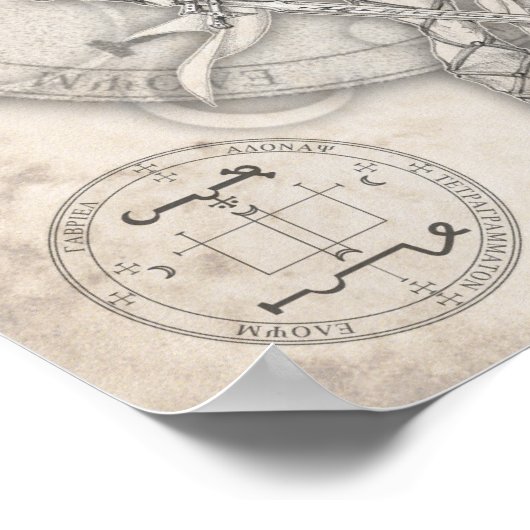 Archangel Gabriel Print Poster (Ecke)