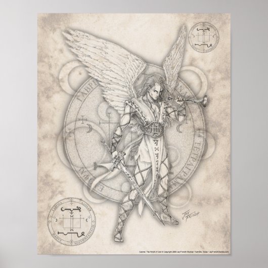 Archangel Gabriel Print Poster (Vorne)