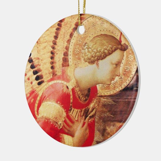 ARCHANGEL GABRIEL Ruby Gem stone Keramikornament (Links)