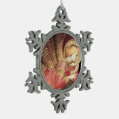 ARCHANGEL GABRIEL SCHNEEFLOCKEN Zinn-Ornament (Links)