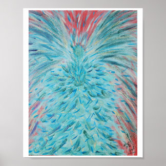 Archangel Haniel energy art poster, 8"x10" Poster