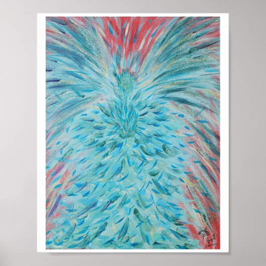 Archangel Haniel energy art poster, 8"x10" Poster (Vorne)