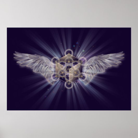 Archangel Metatron - Metatron's Cube Poster (Vorne)