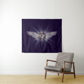 Archangel Metatron - Metatron's Cube Wandteppich (Beispiel (Horizontal))