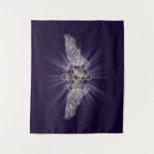Archangel Metatron - Metatron's Cube Wandteppich (Vorderseite)