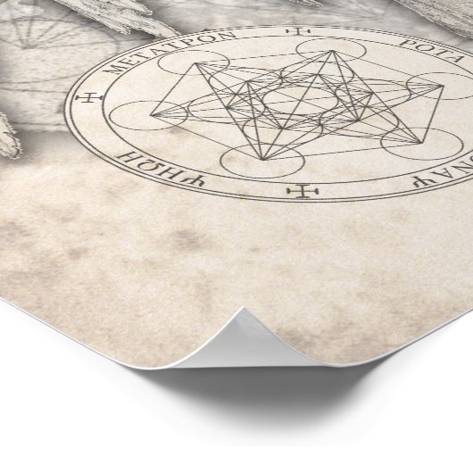 Archangel Metatron Print Poster (Ecke)