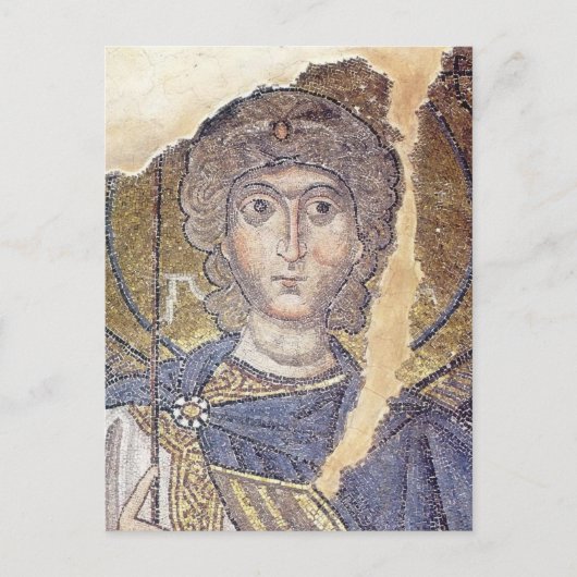 Archangel Michael Byzantine Mosaic Orthodox Icon Postkarte (Vorderseite)