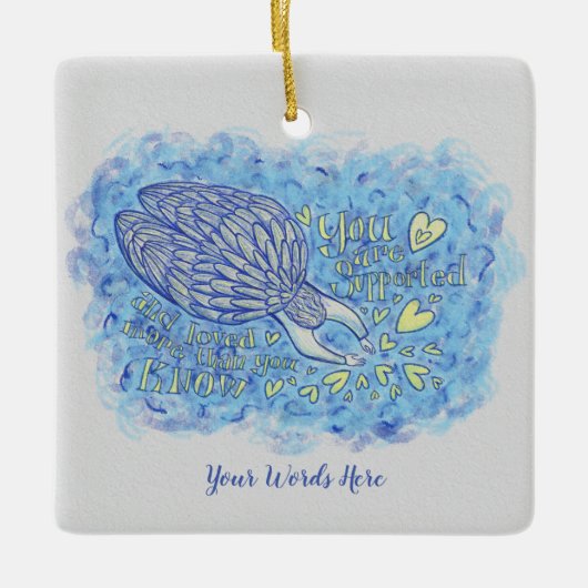 Archangel Michael Custom Holiday Geschenk Ornament (Vorderseite)