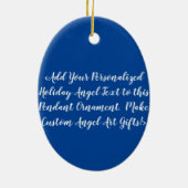 Archangel Michael Custom Holiday Gift Ornamente (Hinten)