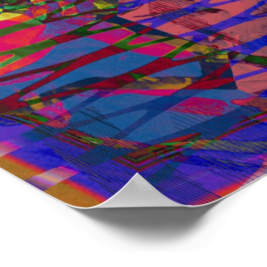 Archangel Michael Defeats Satan MSG Optik Grid Poster (Ecke)