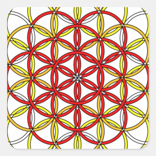 Archangel Michael Delight Quadratischer Aufkleber (Vorderseite)