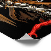 Archangel Michael Faith Design Make No Peace With  Poster (Ecke)