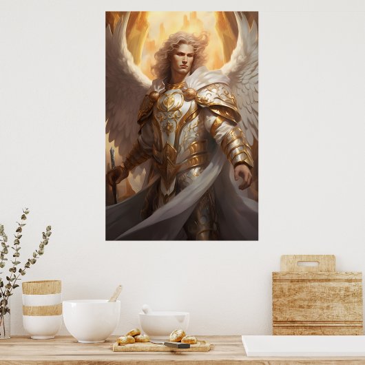 Archangel Michael Fine Art Poster (Küche)