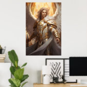 Archangel Michael Fine Art Poster (Heimbüro)