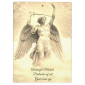 Archangel Michael gelbe Zwischenablage Klemmbrett (Rückseite)