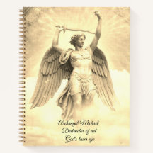 Archangel Michael gelbes Spiralheft
