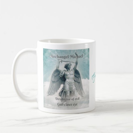 Archangel Michael Gods'laser eye-Tasse Kaffeetasse (Links)