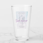 Archangel Michael Gottes Laserauge, blaue Glastass Glas (Rückseite)